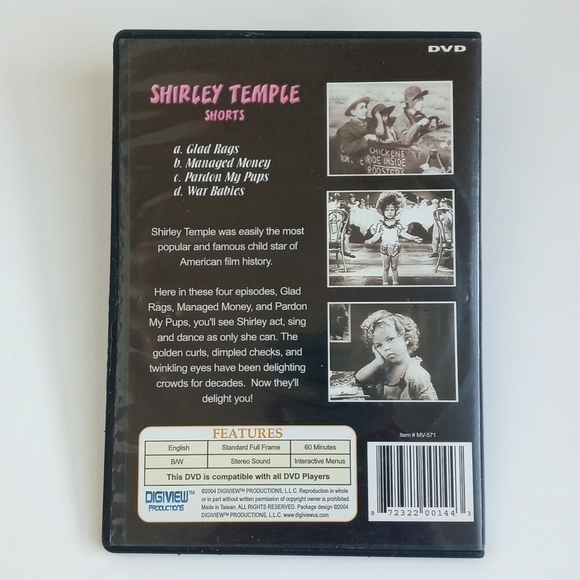 Shirley Temple B/W DVD Shorts (4 Shorts Total) 60 Mins - Picture 3 of 12